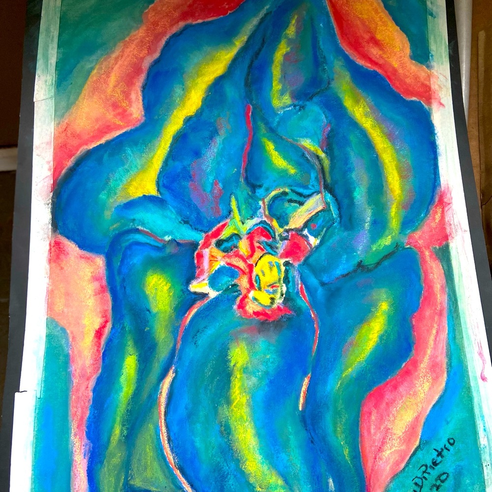 Original pastel artwork “the iris”